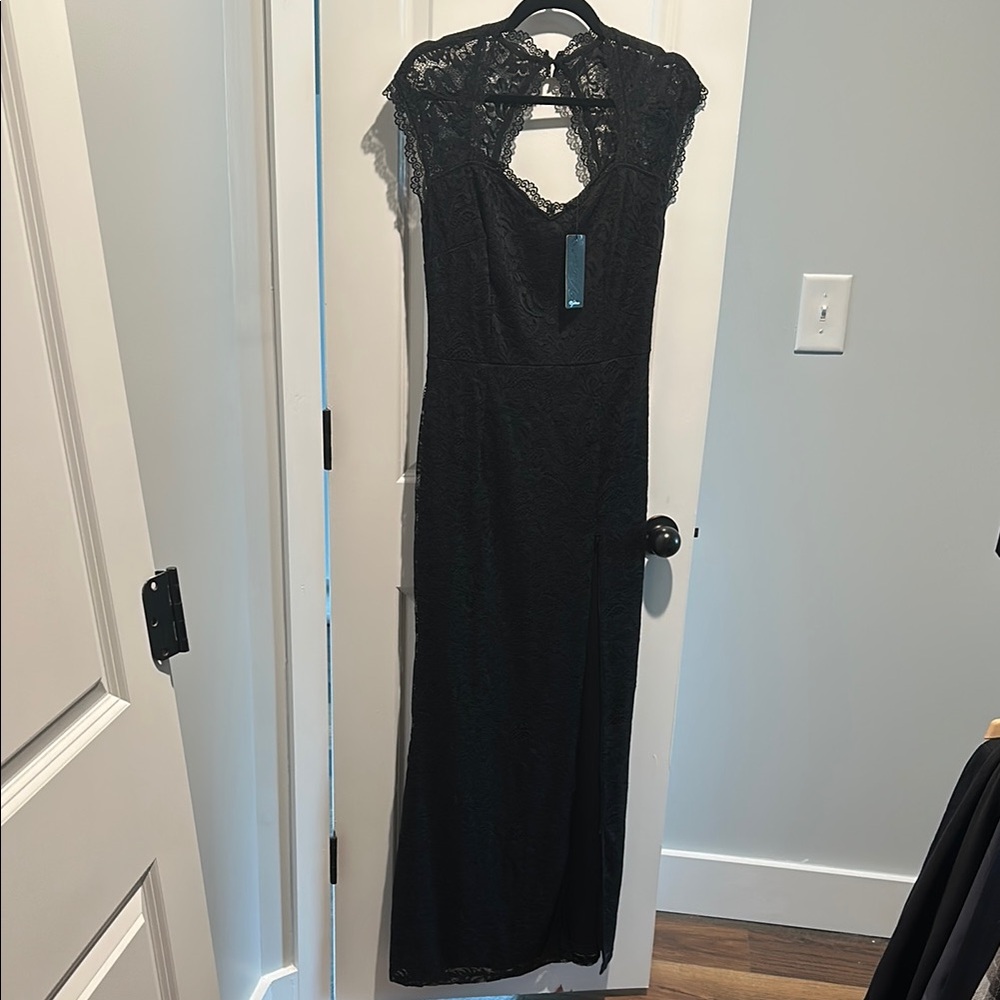 Elegant Black Lace Dress